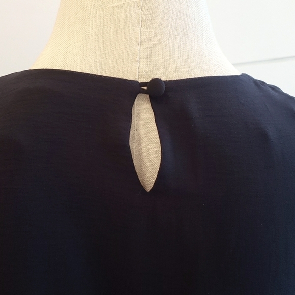 GNW size 10 navy blue formal dress sheer with lining - Picture 4 of 7